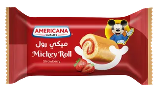 Americana Strawberry Cake Mickey Roll, 25g