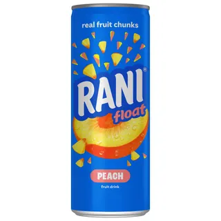 Rani Float Peach Fruit Drink Can, 240ml