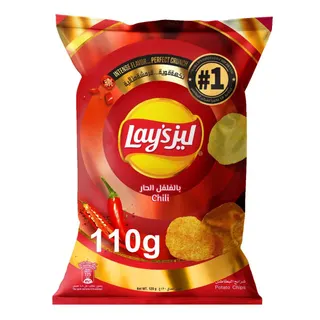 Lay's Chili Potato Chips, 110g