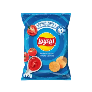 Lay's Tomato Ketchup Potato Chips, 110g