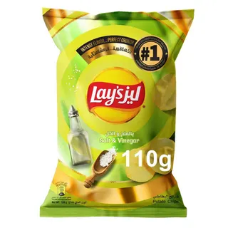 Lay's Salt & Vinegar Chips, 110g