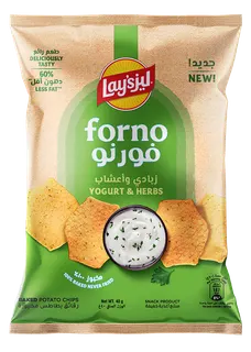 Lay's Forno Yoghurt & Herbs Baked Potato Chips, 40g