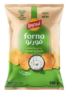 Lay's Forno Yoghurt & Herbs Baked Potato Chips, 160g
