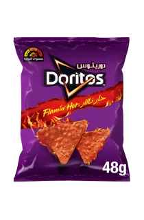 Doritos Flaming Hot Toritilla Chips, 48g