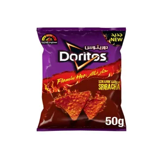 Doritos Flamin' Hot Screamin' Sriracha Tortilla Chips, 50g