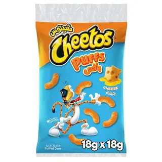Cheetos Puffs Cheese Chips, 18 pcs x 18g