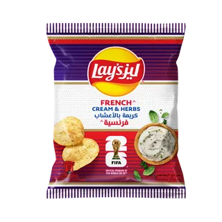 Lay's French Cream & Herbs Potato Chips World Cup Edition, 45g