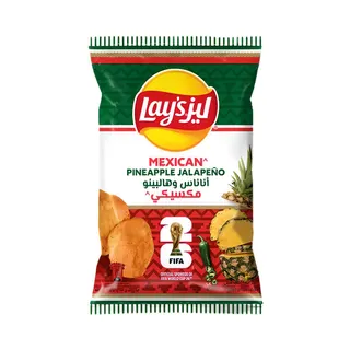 Lay's Mexican Pineapple Jalapeno Potato Chips World Cup Edition, 155g