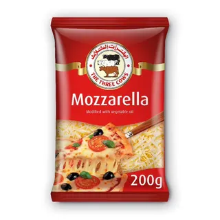 The Three Cows Shredded Mozzarella Cheese 200 g
