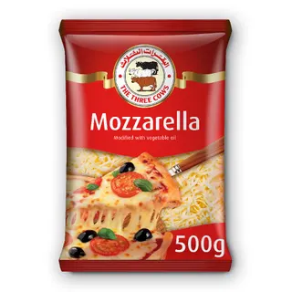 The Three Cows Shredded Mozzarella Cheese 500g