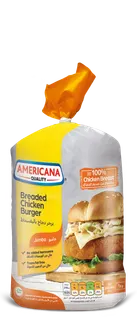 Americana Breaded Chicken Burger Jumbo 10 Pieces, 1kg
