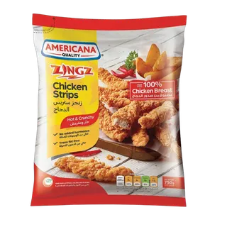 Americana Chicken Strips Hot, 750g