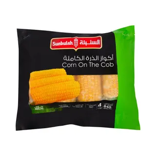 Sunbulah Corn On The Cob, 4 Pieces, 840g