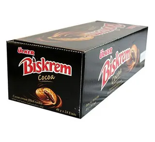 Ulker Biskrem Cocoa Biscuits, 24x54g