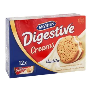 McVitie's Digestive Creams Vanilla Cream Filled Wheat Biscuits, 12x40g