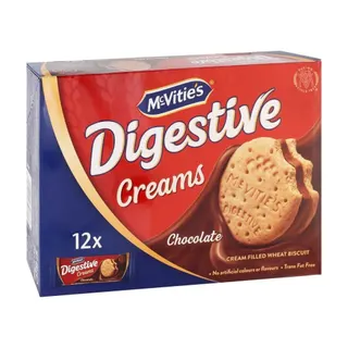 McVitie's Digestive Creams Chocolate Cream Filled Wheat Biscuits, 12x40g