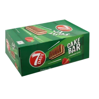 7 Days Cake Bars Filled with Strawberry, 12x25g