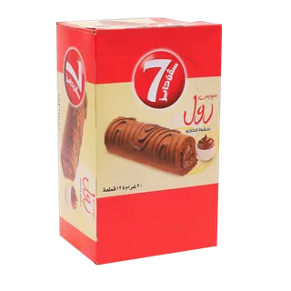 7 Days Mini Swiss Roll Filled with Cocoa Cream, 12x20g