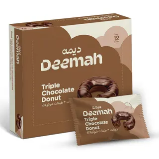 Deemah Triple Chocolate Donut Cake, 12x40g
