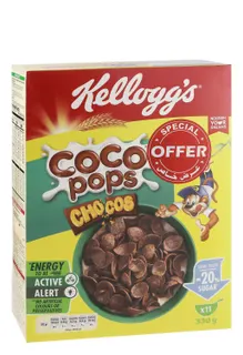 Kellogg's Coco Pops Cereal Flakes, 330g