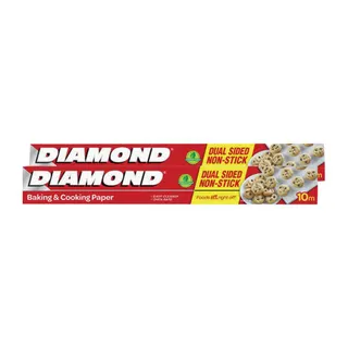 Diamond Baking & Cooking Paper Value Pack, 10m, 2 Pieces