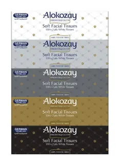 Alokozay 2 Ply Facial Tissues, 5x130 Sheets