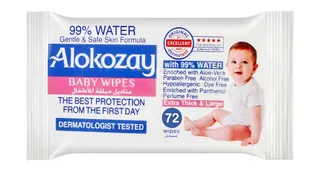 Alokozay 99% Water Baby Wet Wipes, 72 Sheets