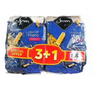 Jenan Fusilli Pasta, 4x400g