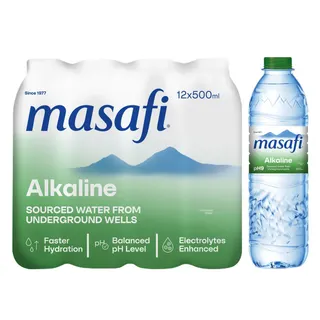 Masafi Alkalife Natural Water, 12x500ml