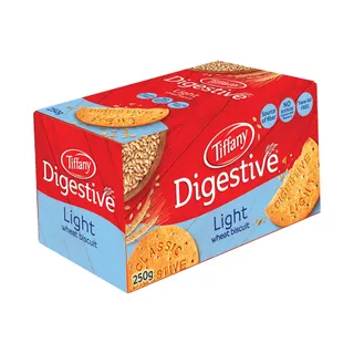 Tiffany Digestive Light Natural Wheat Biscuit, 250g