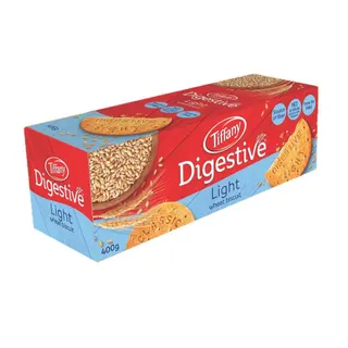 Tiffany Digestive Light Natural Wheat Biscuit, 400g