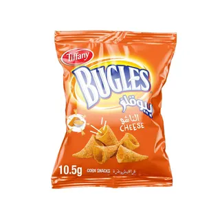 Tiffany Bugles Corn Snacks Cheese, 10.5g