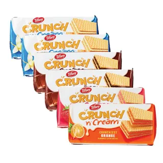 Tiffany Crunch & Cream Assorted Wafers, 6x65g