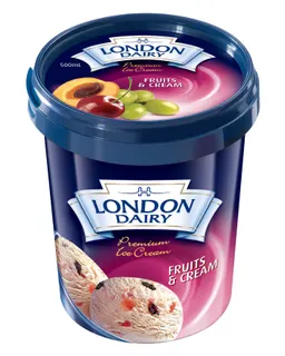 London Dairy  Fruit & Cream Ice Cream 500 ml