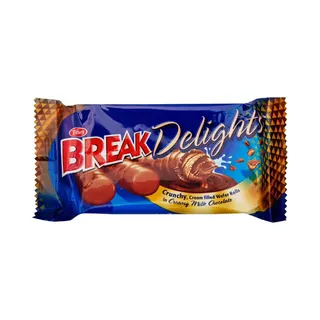 Tiffany Break Delights Crunchy Cream Filled Wafer Rolls Milk Chocolate, 21g