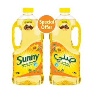 Sunny Sun Active Blended Vegetable Oil, 2x1.5L