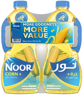 Noor Corn Oil, 2x1.5L