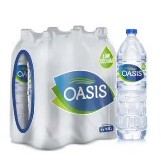 Oasis Drinking Water, 6x1.5L