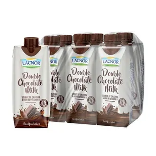 Lacnor Double Chocolate UHT Milk, 6x250ml