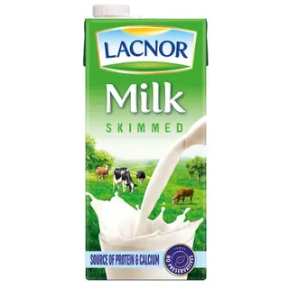 Lacnor Essentials Skimmed Milk, 1L