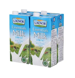 Lacnor Essentials Low Fat UHT Milk, 4x1L
