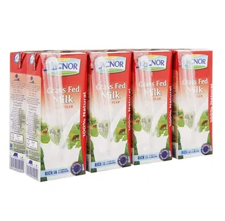 Lacnor Essentials Full Cream Milk 180ml x Pack of 8