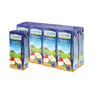 Lacnor Essentials Apple Juice, 8x180ml