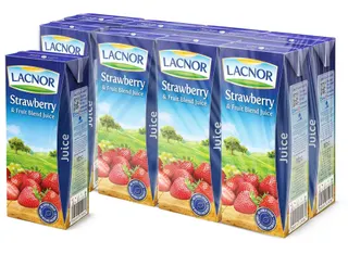 Lacnor Strawberry Juice, 8x180ml