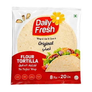 Daily Fresh Original Tortilla 8 Pack, 20cm