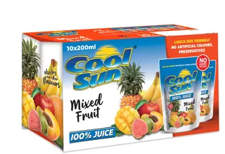 Cool Sun Mixed Fruit Juice No Added Sugar, 10x200ml