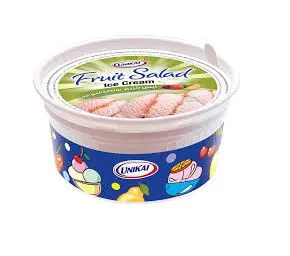 Unikai Soft Scoop Fruit Salad Cup Ice Cream, 125ml