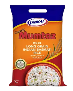 Mumtaz Indian Basmati Rice Long Grain XXXL, 5kg