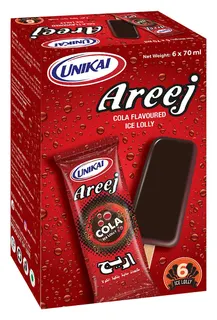 Areej Cola Ice Lolly, 6x70ml