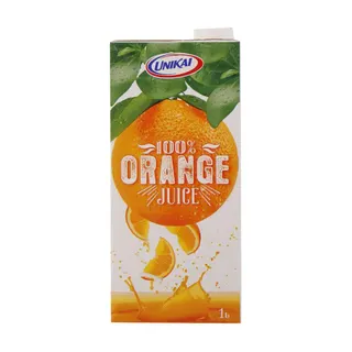 Unikai Orange UHT Juice No Added Sugar 1 ltr